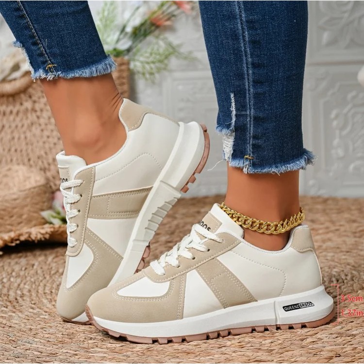 Women'S Yellow Fashion Sneakers - Sneakers da donna leggere a righe