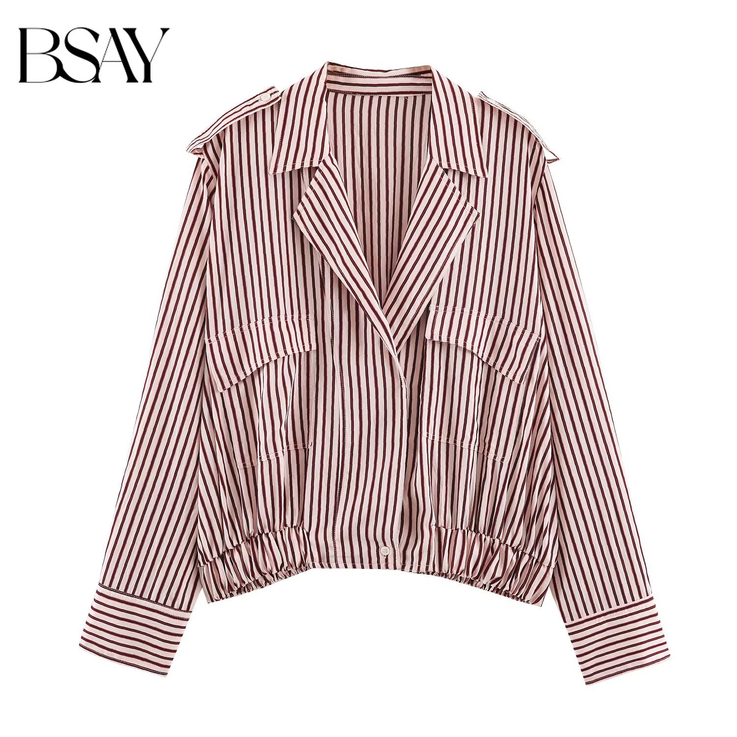 Women'S Fashion Utility Jacket - BSAY 2026 Autunno Nuova Giacca Camicia