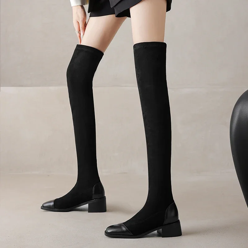 Women Fashion Over 40 - 2025 Stivali lunghi sopra il ginocchio