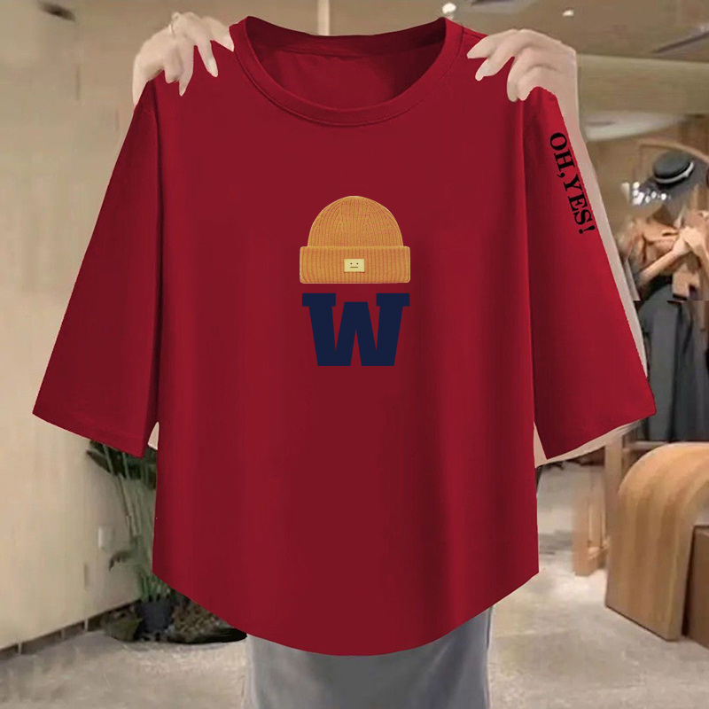 Women Fashion Over 40 - Nuova T-shirt Casual Semplice Primavera Estate