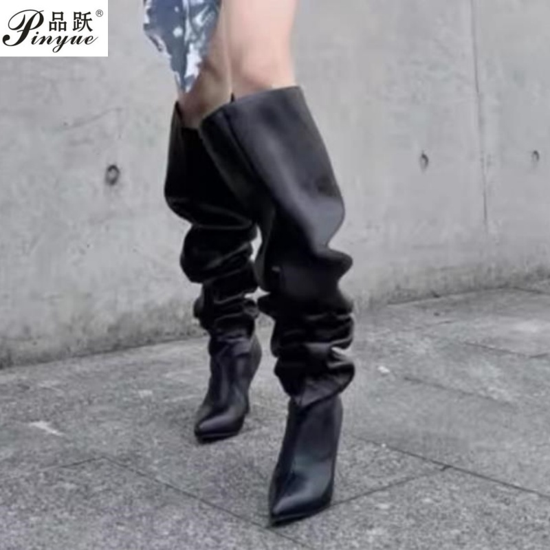 Women Fashion Over 40 - Stivali da donna stile passerella con