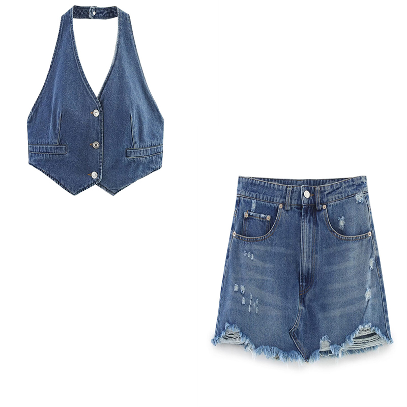 Women'S Fashion Vest Tops - Completo Estivo da Donna: Top in