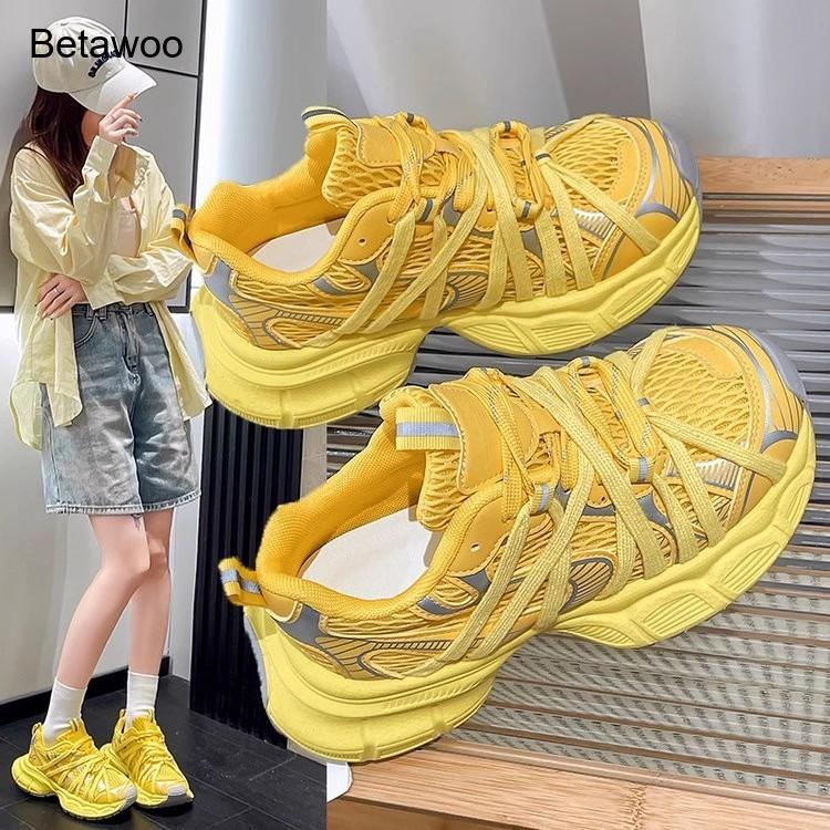 Sneakers Chunky da Donna con P - Women'S Yellow Fashion Sneakers recensione e prezzo