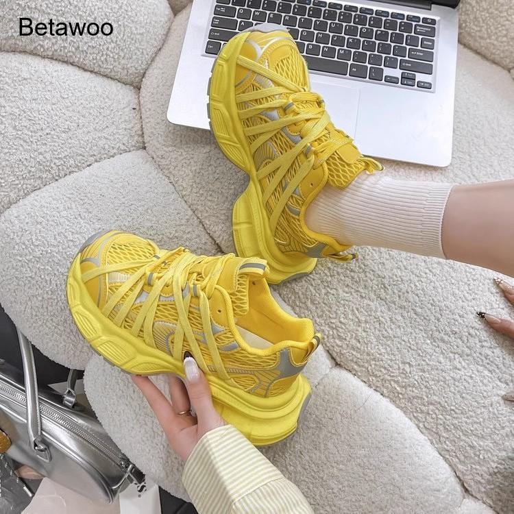 Sneakers Chunky da Donna con P - Women'S Yellow Fashion Sneakers recensione e prezzo
