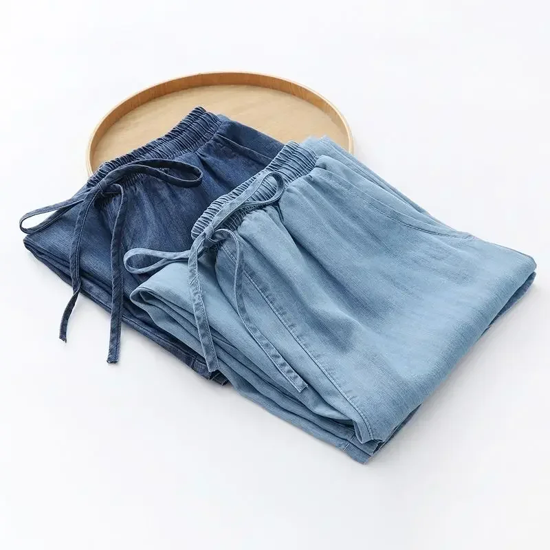 Pantaloni Jeans in Cotone Blu  - Mom Jeans Women recensione e prezzo