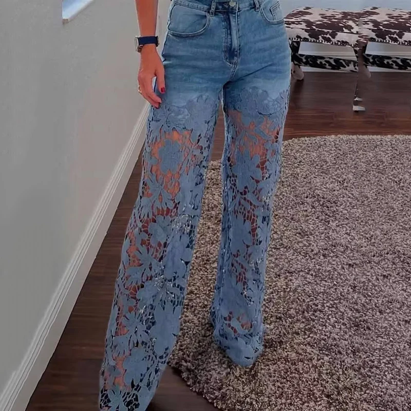Jeans a Vita Alta e Gamba Larg - Mom Jeans Women recensione e prezzo