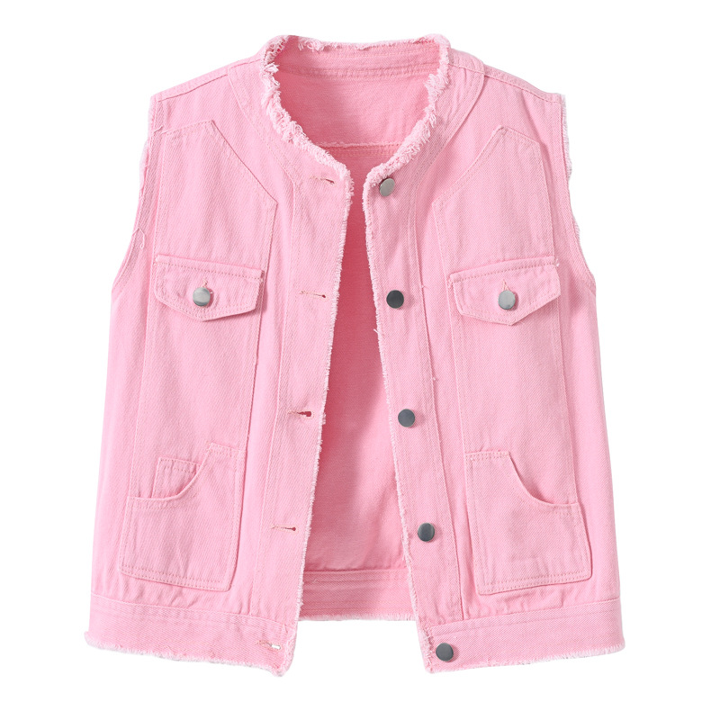 Gilet in denim da donna senza  - Women'S Fashion Vest Tops recensione e prezzo
