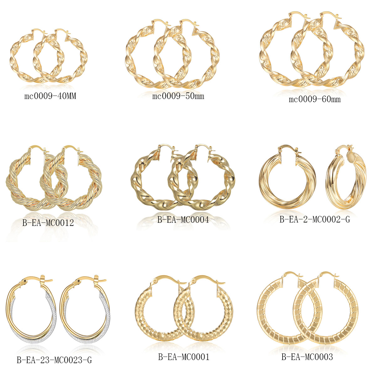 9 paia di orecchini a cerchio  - Women'S Fashion Website recensione e prezzo