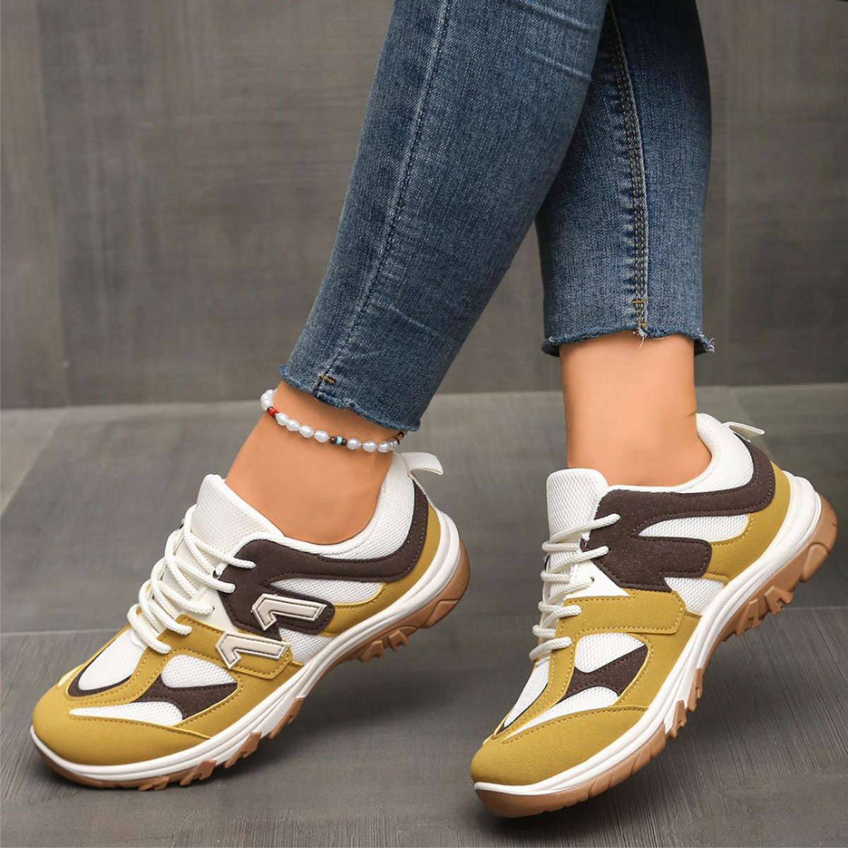 Moda grigio giallo colore mist - Women'S Yellow Fashion Sneakers recensione e prezzo