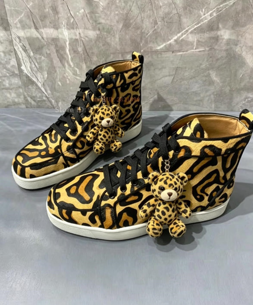 Sneakers alte con stampa leopa - Women'S Yellow Fashion Sneakers recensione e prezzo