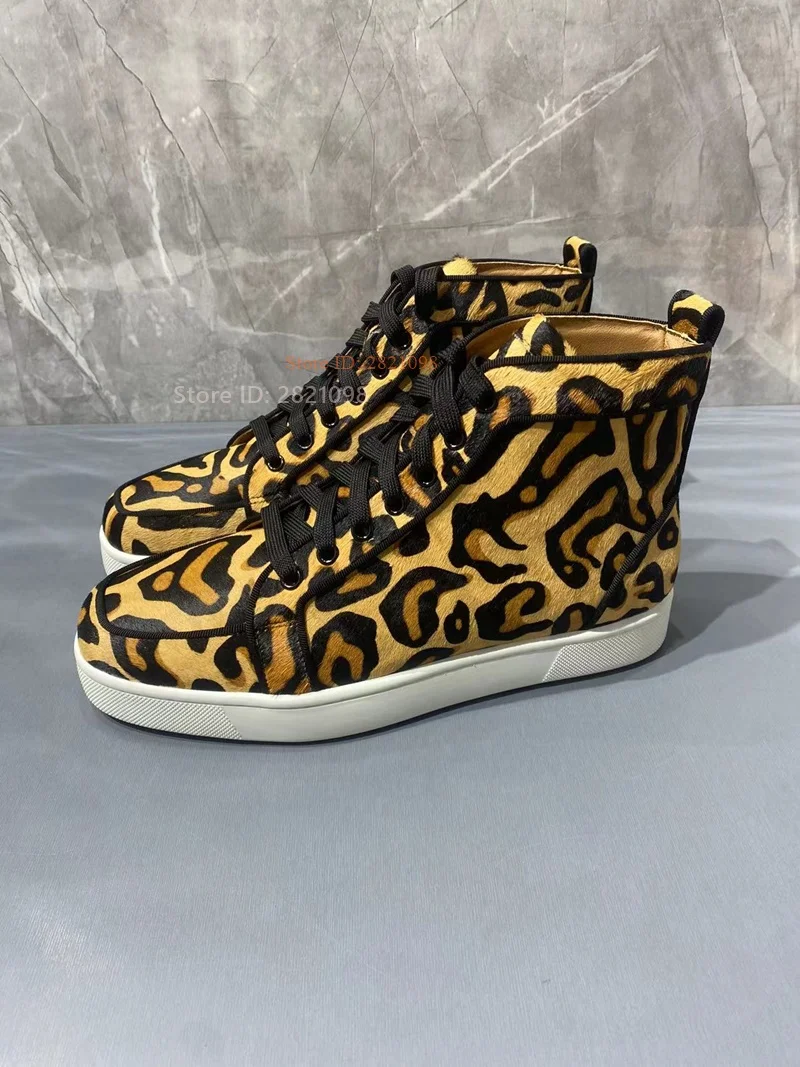 Sneakers alte con stampa leopa - Women'S Yellow Fashion Sneakers recensione e prezzo