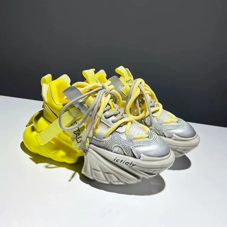 Scarpe da donna con plateau co - Women'S Yellow Fashion Sneakers recensione e prezzo